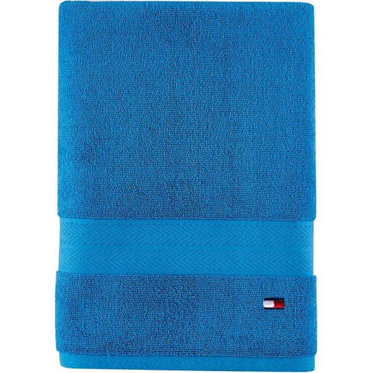 Tommy Hilfiger Modern American Solid Bath Towel 30 x 54 Inches 100