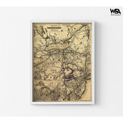 Sodus Point And Southern 1872, Sodus Bay Map, Great Sodus Bay Map, Sodus Bay NY Vintage Map, New York State Map, Rustic Library Wall Art