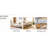 Modern White Coffee Table With Deck And Solid Wood Legs Style Rounded Edges Support-469534856
