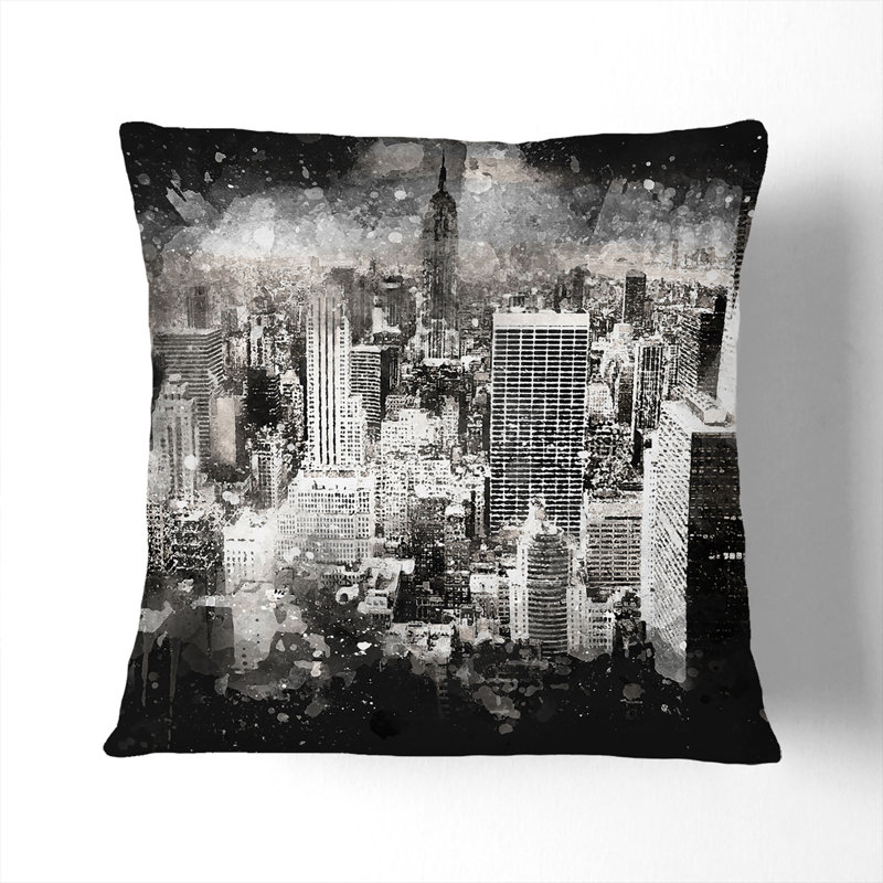 Square Throw Cushion, 40cm H x 40cm W x 15cm D