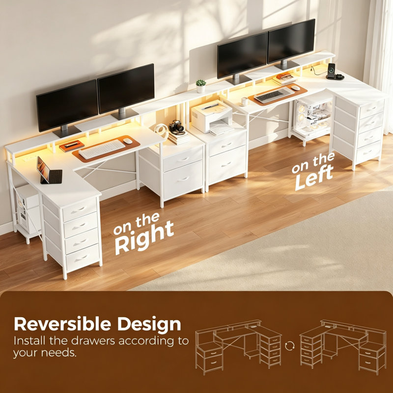 L-Shaped Computer Desk