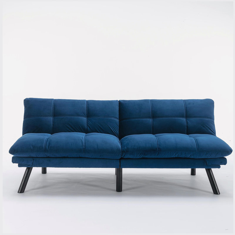 Navy Blue Convertible Folding Modern sofa Bed