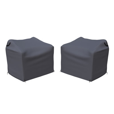 Everlee Metal Outdoor Swivel Chair (Set of 2)