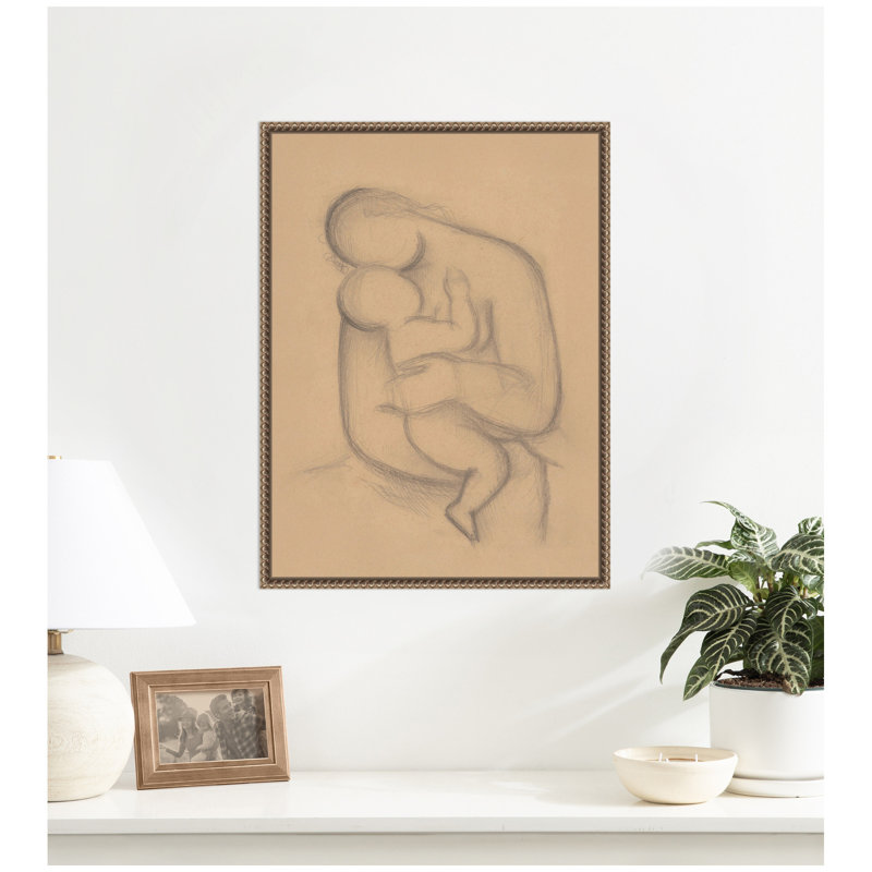 «Mother with Child in Her Arms Mikula Galanda» par Nostalgia Prints, reproduction d'art sur toile encadrée