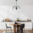 Elegant Black Chandelier, Metal Body, 27.6 in Diameter | Fixed Height 23.6 - 31.5 in | 5 x E14 Socket (Max 40W) | Stylish Lighting Fixture for Living Room, Dining Room & Entryway | Modern Home Décor-127591633