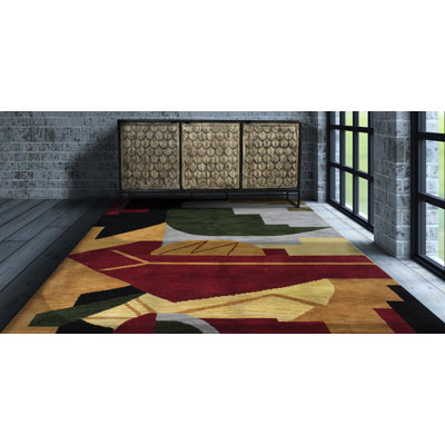 Alice Wool Abstract Indoor Rug