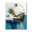 Horloge murale abstraite céleste délicieuse en turquoise et or I-99639458