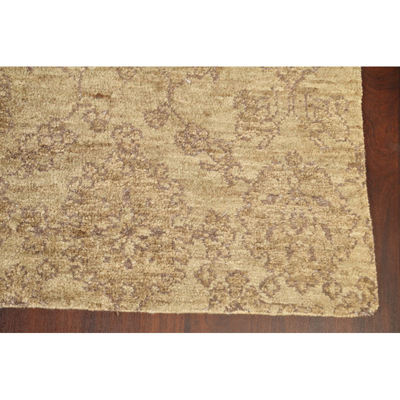 Tapis oriental floral Oushak All-Over noué à la main 8 x 10
