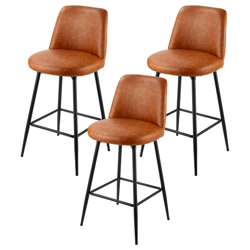 27 in Bar Stool Modern Counter Height Barstool Swivel Kitchen Chair