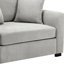Fauteuil moderne en chenille gris avec coussins de siège et coussins de dossier amovibles-1741418327