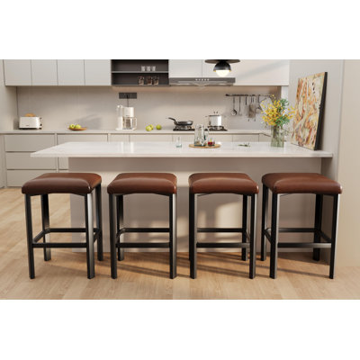Counter Stool with Metal Frame