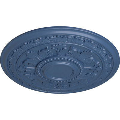 Médaillon de plafond Endurathane Haylynn, DE 29 1/8 po x 1 1/4 po x P 4 po (convient aux auvents jusqu'à 1 1/4 po), finition laiton peint à la main