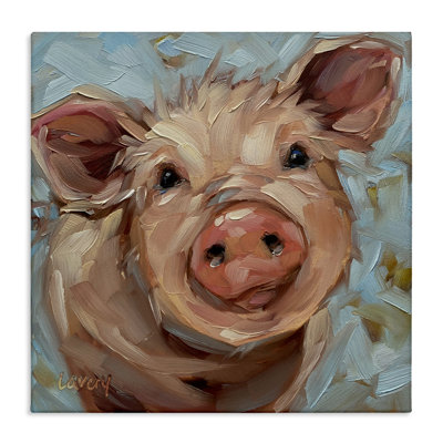 Art moderne sur toile, "Modern Farm Portrait" par Andrea Lavery