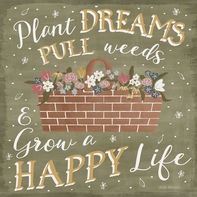 Blooming Garden V by Laura Marshall - Wrapped Canvas Print, 122cm H x 122cm W