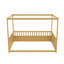 Lit double pour les chambres de construction et de cadre en bois naturel