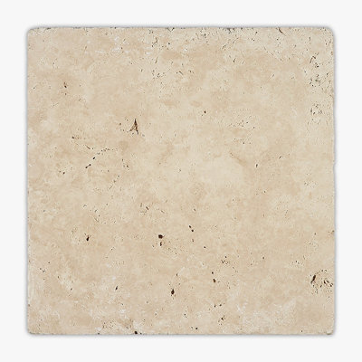 Ivory Tumbled 24x24 Travertine Tile