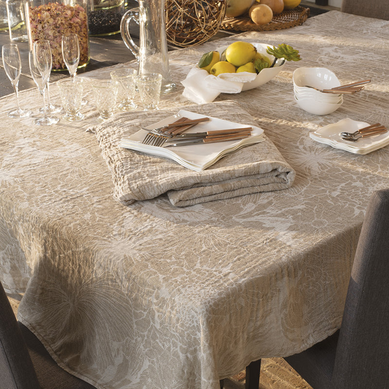 Manzo Table Runner, Beige, 54cm W x 174cm L