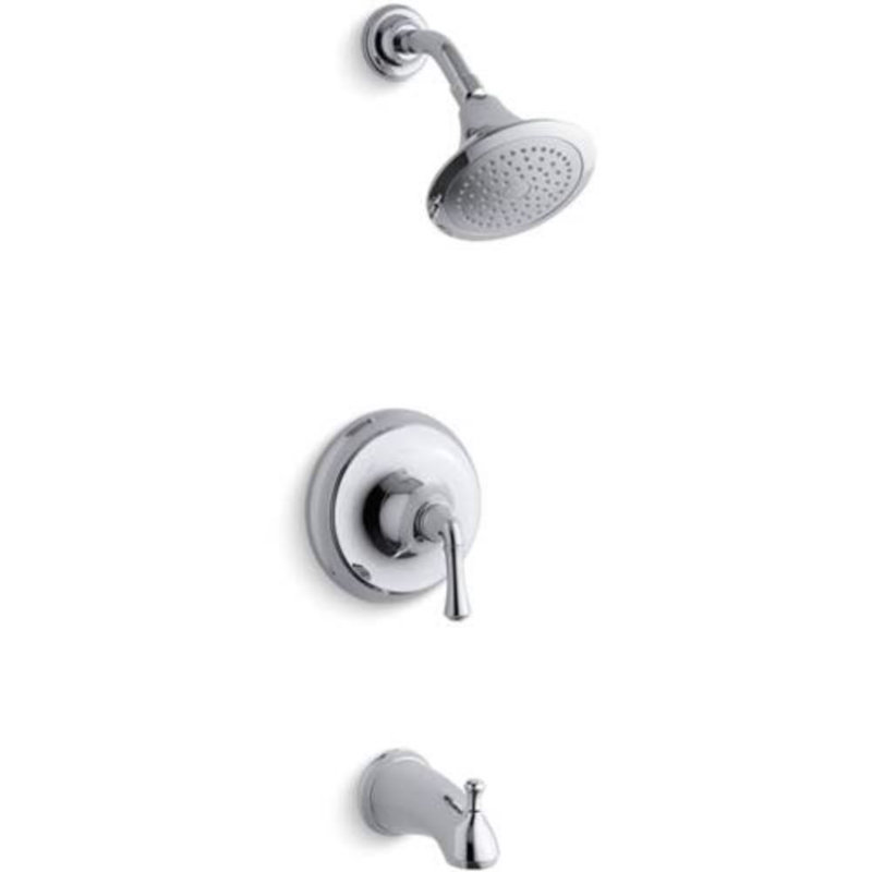 Ensemble de garniture de baignoire / douche à pression équilibrée Forte Traditional Rite-Temp, valve non incluse, Chrome