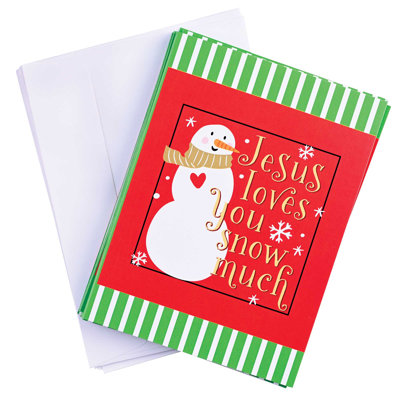 Carte de Noël Jésus t'aime beaucoup