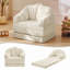 Fauteuil demi-tonneau rembourré d'appoint convertible-1516190399