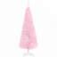 Arbre de Noël artificiel rose 5 pi avec 294 pointes de branches réalistes et support en plastique robuste, parfait pour les petits espaces