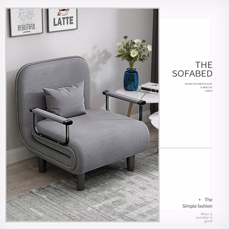 Chaise de canapé pliante, Gris