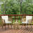 Annedoris 3-Piece Outdoor Patio Bistro Set with Tempered Glass Table & 2 Cushioned Chairs