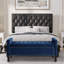 Banc de rangement en velours Mayfair-801231736