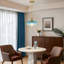 1-light Petal Gradient Glass Pendant Light, 10.2 Inch Dia X 68.9 Inch H, E26 Base-118539085-122780815