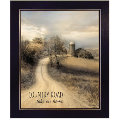 «Country Road Take Me», art mural encadré pour salon, impression murale par Lori Deiter