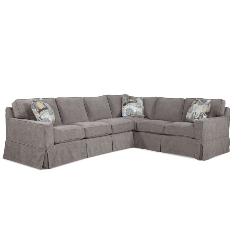Gramercy Park Sectional, Left Hand Facing, Eggshell Crypton Performance; 0884-93