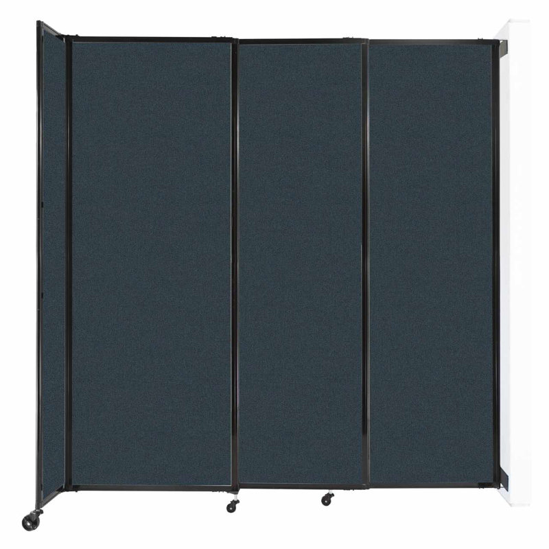 Cloison coulissante 5 pi, H 90 po x l 86 po x P 33 po, Vert foncé