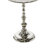 Aluminum Metal Side End Silver Accent Table