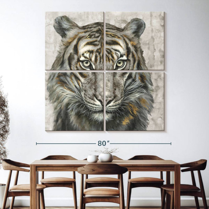 Brampt Tiger Presence, H 74 po x l 74 po