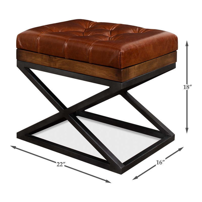 Leather Vanity Stool
