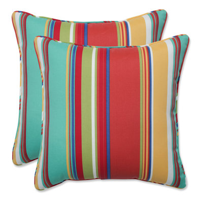 Westport Striped Reversible Throw Pillow
