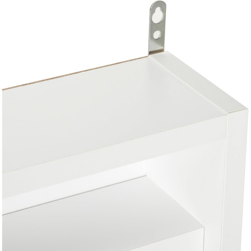 Alyissa 5 Piece Floating Shelf, White