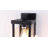 Olar Classic 18'' H 1-Light Outdoor Wall Sconce, Black Rectangular Metal Frame with Clear Glass Shade, Waterproof-1959659232-2012777965-1974913240
