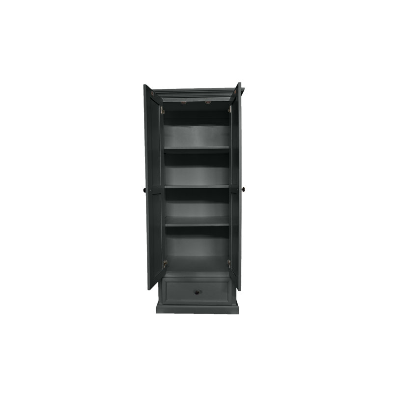 Garde-manger traditionnel avec tiroir simple, Gris