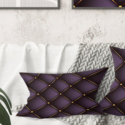 Quilted pattern - Mid-Century ModernPrinted Throw Pillow