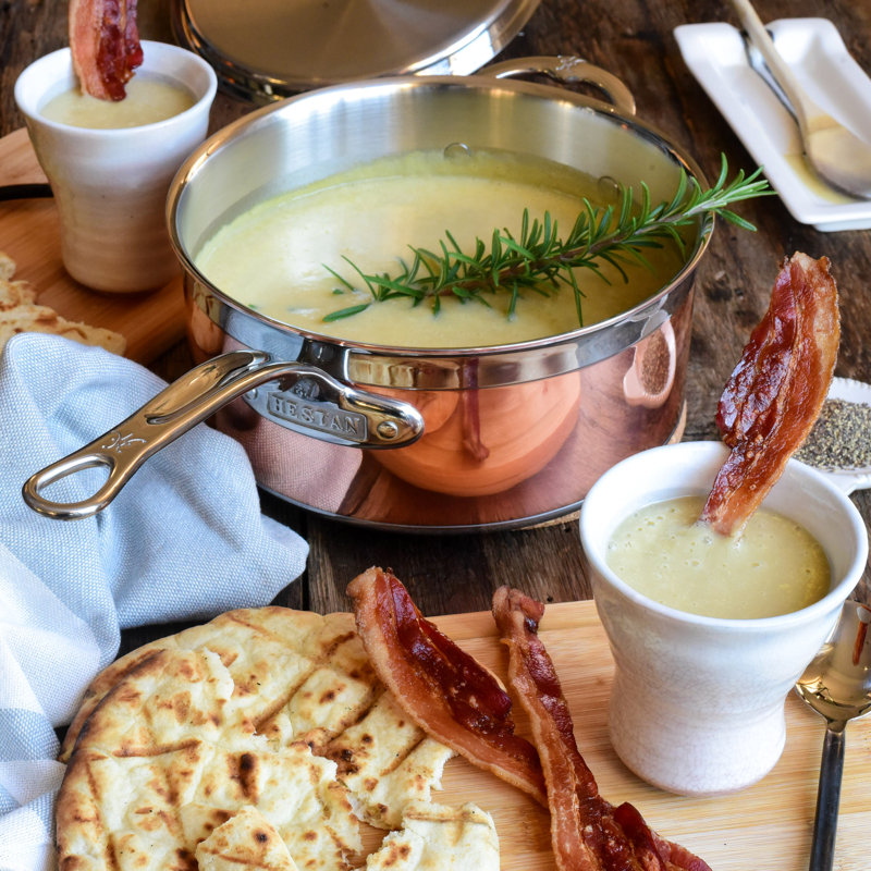 Hestan CopperBond Covered Saucepan, 3 qt.