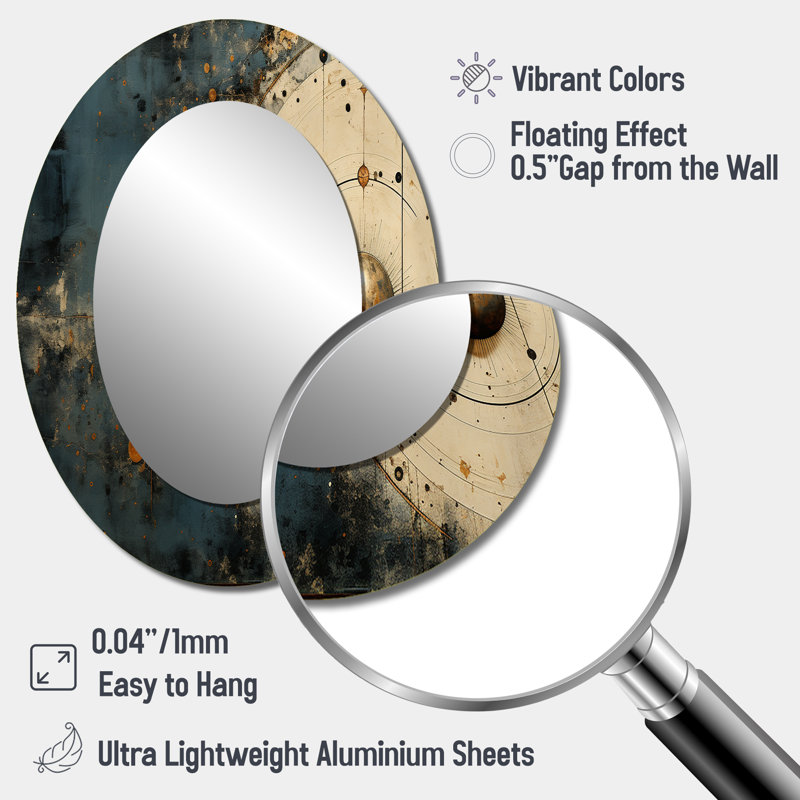 Miroir mural Minimalisme Astrology, 40 po x 30 po