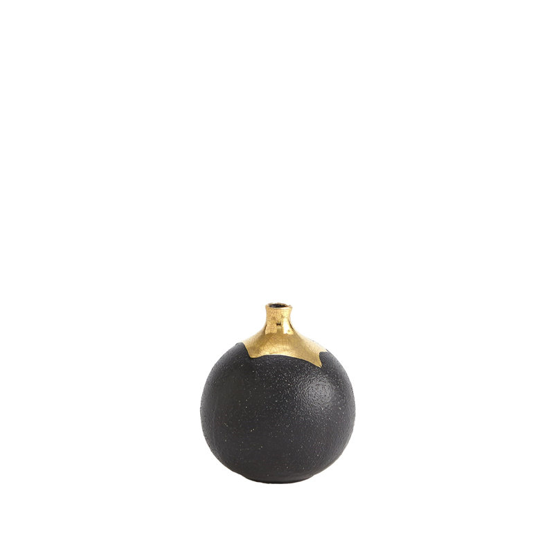 Handmade Ceramic Table Vase, 7" H x 4.75" W x 4.75" D