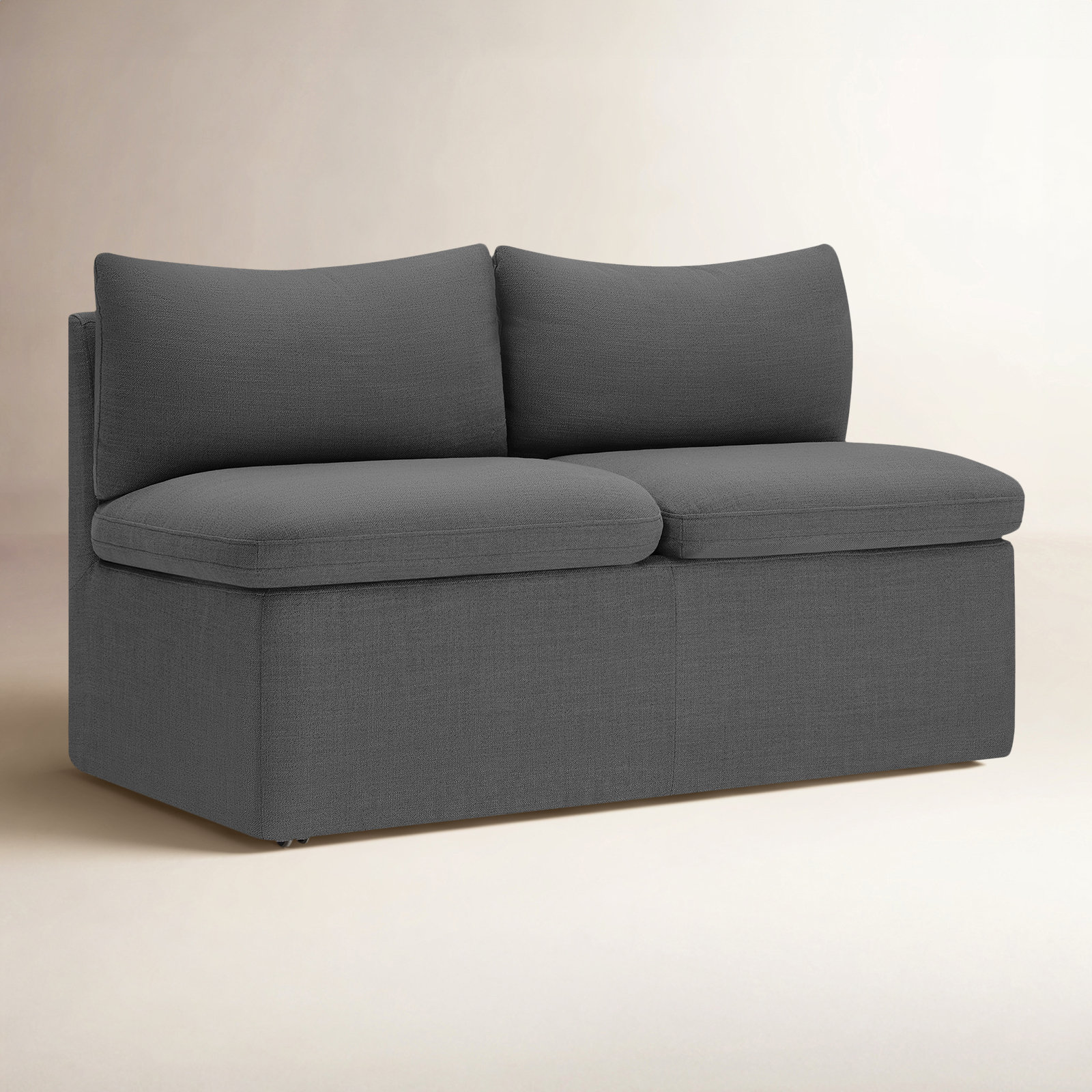 Alayaa 55" Dining Bench, Gray Linen