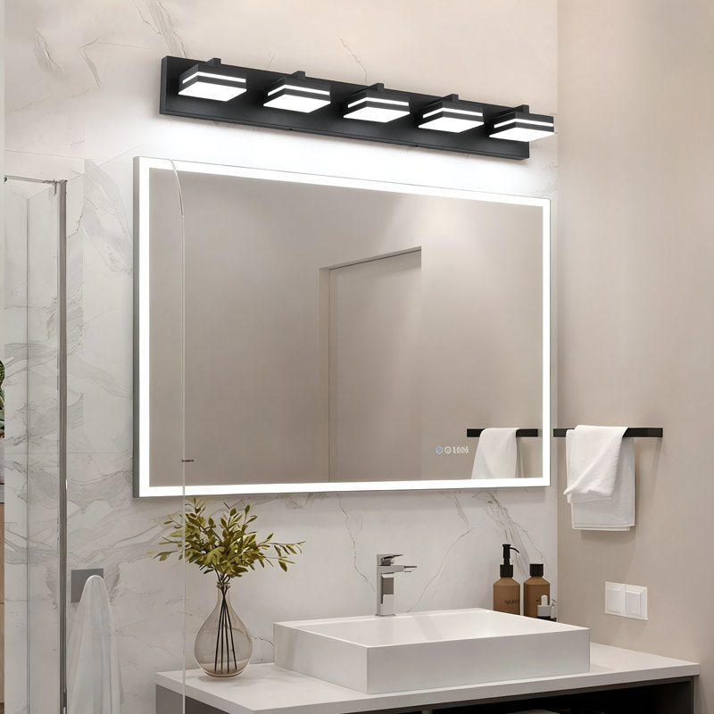 Dimmable Bathroom LED Vanity Light, 5 Lights