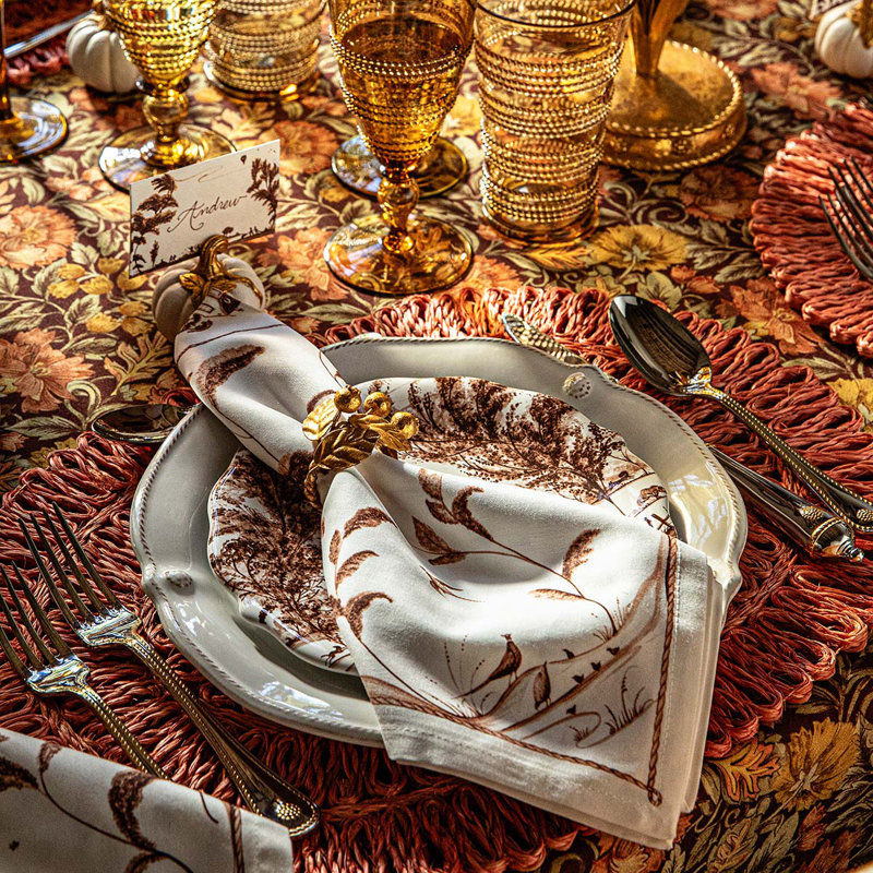 Country Estate Harvest Napkin, Sepia