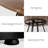 47-in W Brown Industrial Round Dining Table For 4-1915592048