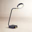 Lampe de bureau noire 19 po avec USB Eltisley