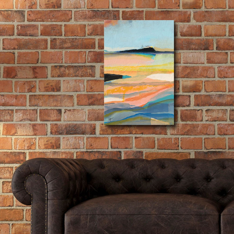 «Colorfield 12» par Jan Weiss, art mural en verre acrylique, H 24 po x l 16 po x P 0,2 po