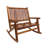 Gracie Oaks Double Porch Rocking Chair with Curved Seat Slats for Patio Spaces